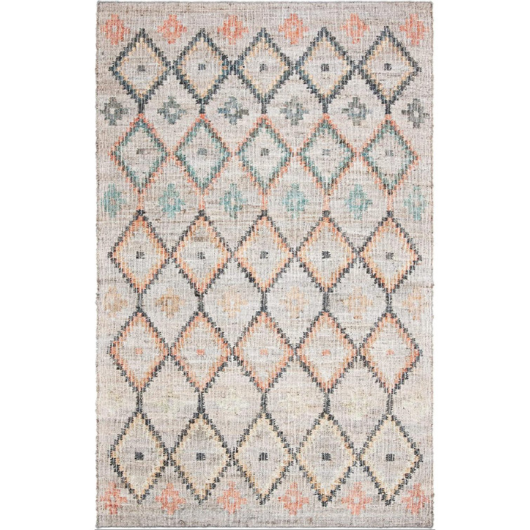 Foundry Select Jannesa Abstract Handmade Handwoven Jute/Sisal Area Rug